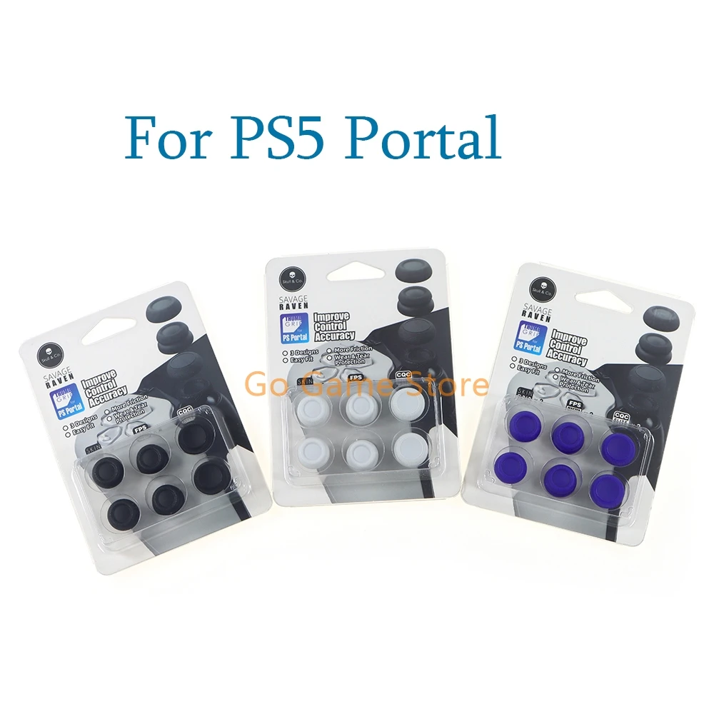 ps5用ポータル6-in-1-スカル＆コー-5セット-サムグリップセット-滑り止めジョイスティックキャップ-サムスティックカバー