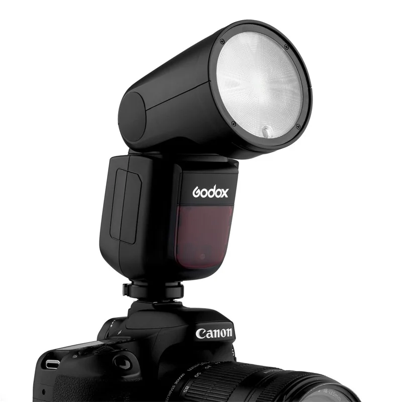 Godox TTL Li-Ion กล้องหัวกลมแฟลช V1 สตูดิโอแฟลช Speedlite สําหรับกล้องแสงแฟลช