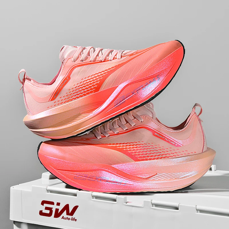 

New Cushioning Running Shoes For Men Suitable Heavy Runners Lace Up Sports Women Non-slip Outdoor Athletic Male Sneakers