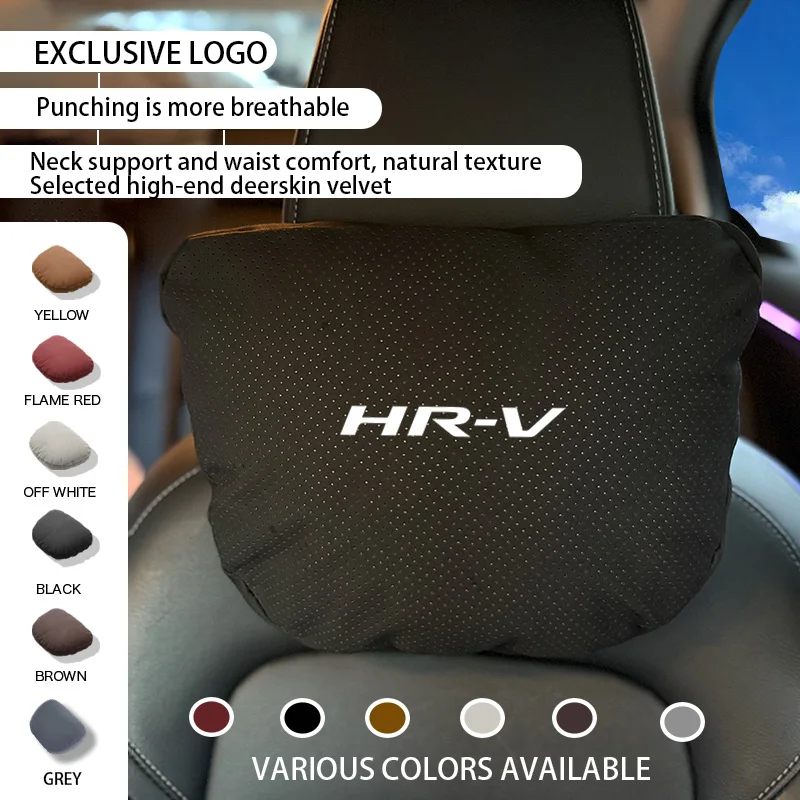 

For Honda HR V HRV Carplay 2021 - 2024 2025 Body kit interior Accessories Four Seasons Car Headrest Neck Pillow Waist Pillow