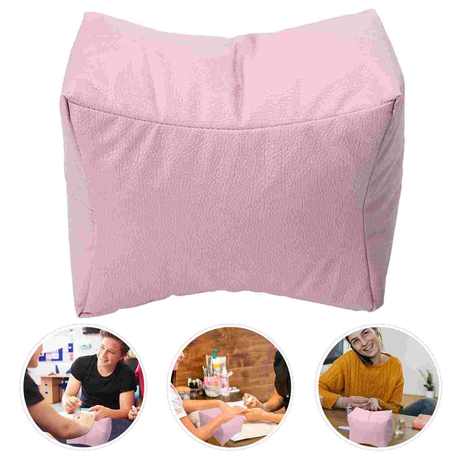 

Manicure Table Nail Hand Pillow Wrist Cushion Resting Pad Square Pillows Pink Comfortable