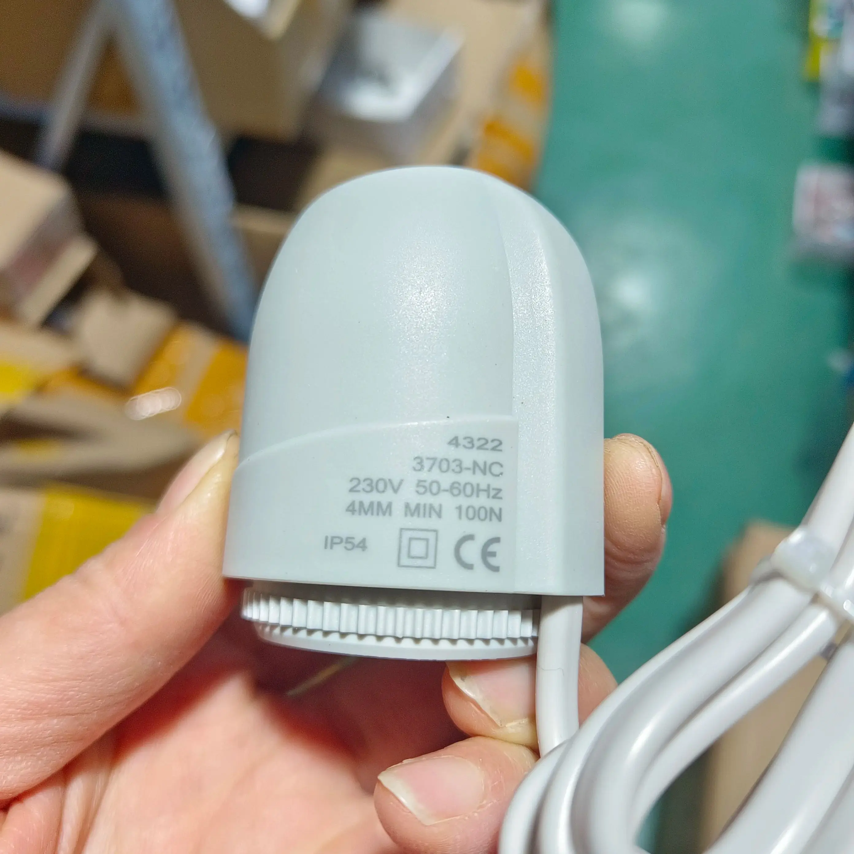 Válvula atuadora térmica elétrica normalmente aberta, 24v, 230v, sem nc, para coletor, sala radiante, aquecimento por piso radiante, eletrorotermico