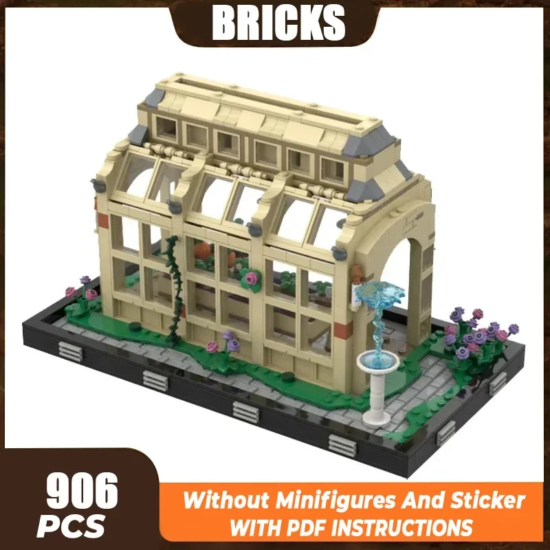 

Modern Buildings Model Moc Building Bricks Greenhouse Diorama Technology Modular Blocks Gifts Christmas Toys DIY Sets Assembly