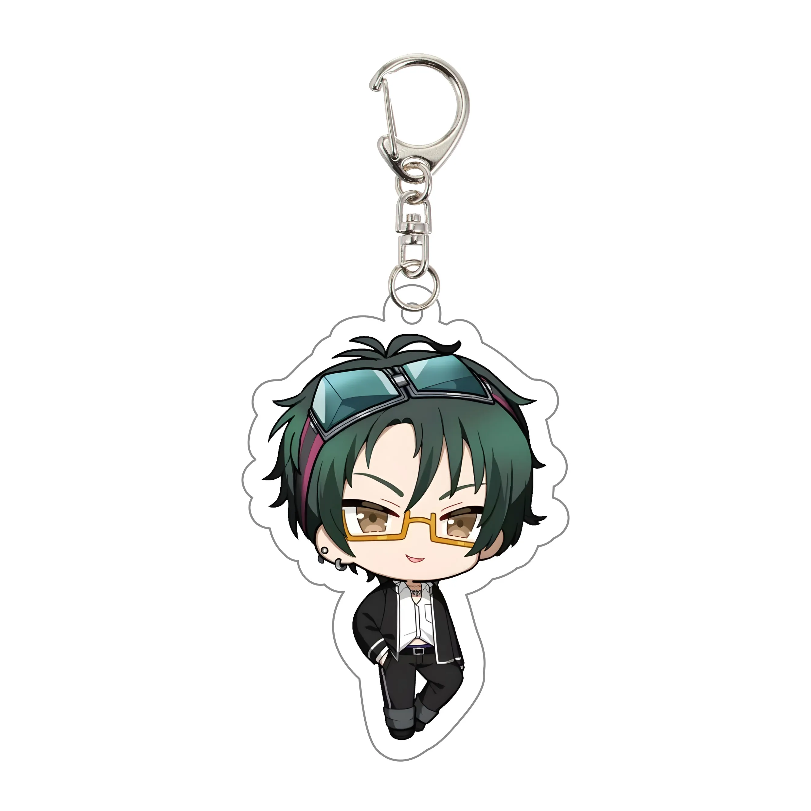 6 سنتيمتر Gnosia لطيف نمط سلسلة مفاتيح مصنوعة من الأكريليك Yuriko جينا Setsu ريمنان مفتاح سلسلة كيرينغ قلادة سلاسل ل اكسسوارات حقيبة المشجعين الهدايا #5