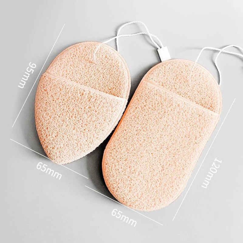 Natural Exfoliating Face Wash Cleansing Puff Flutter Sponge Deep Remover To Black Headband Cosmetic Sponges Facial Clean Tool