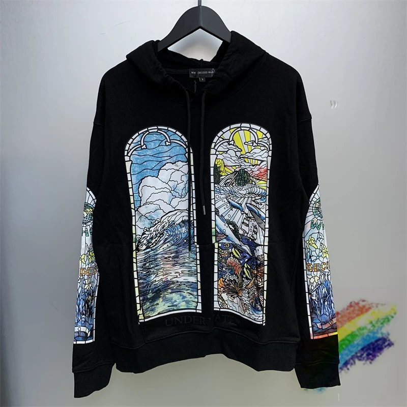 

Black WHO DECIDES WAR Hoodie Men Women Top Version Streetwear Pullover