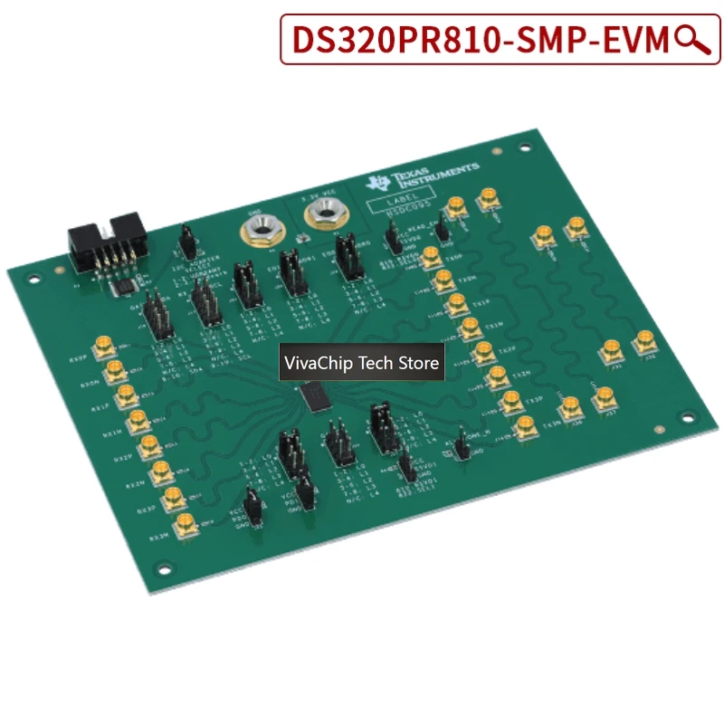 VivaChip TechDS320PR810-SMP-EVM Evaluation Board For DS320PR810 With High-Speed Signal Conditioning, PCIe Signal Integrity Test