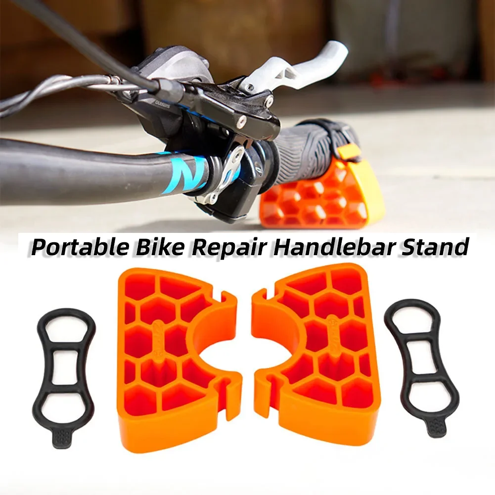 Multifunktionaler MTB-Wartungs-Lenkerständer, 1 Paar Fahrradlenker-Reparaturhalterung, stabile Fahrradgriffe, Clip-On-Stabilisator