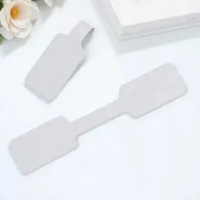 

200 шт. этикеток из крафт-бумаги, самоклеящиеся наклейки для украшений, брелоков, ожерелий, браслетов, поделок своими руками, пустые ценники для подвешивания