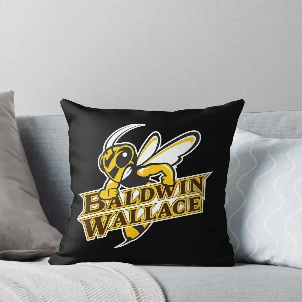 Baldwin Wallace Yellow Jackets club Throw Pillow christmas supplies bed pillows home decor items Pillow Case pillow