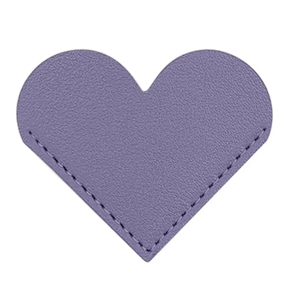 Faux Leather Heart Bookmark Faux Leather Label Notepad Handmade Heart Shape Faux Leather Bookmarks for Notepads Reading Books