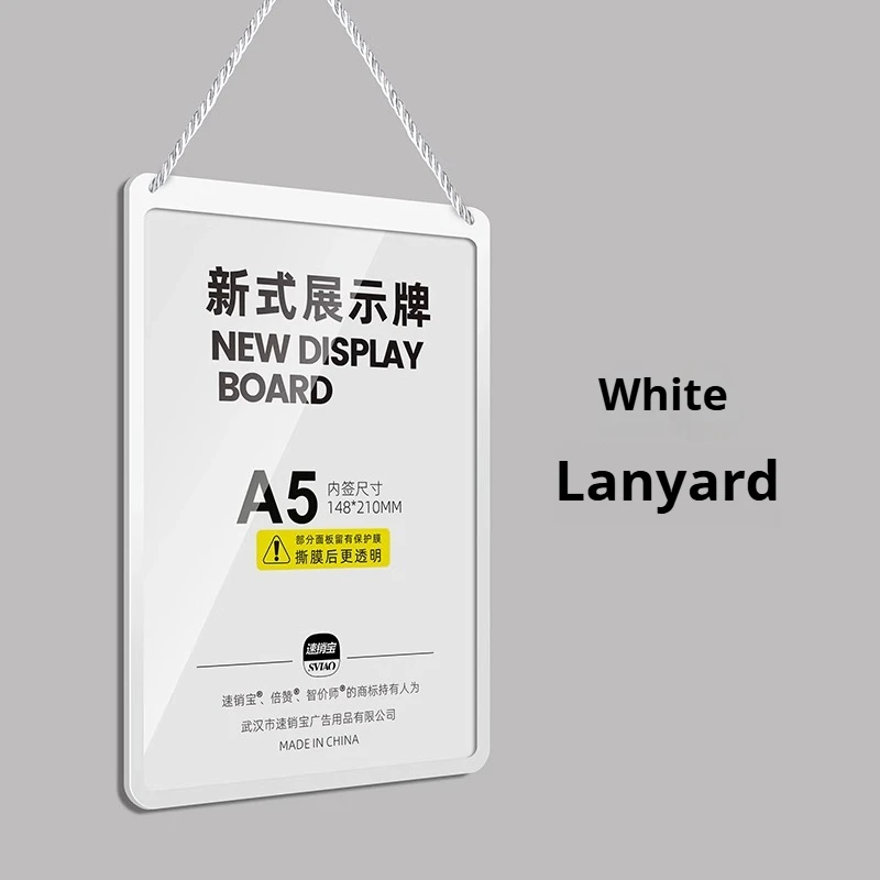 5pcs Premium PET Price Tags for Clothing Stores - A4 A5 Hanging Display Promotional Signs Ideal for Showcasing Sales Prices