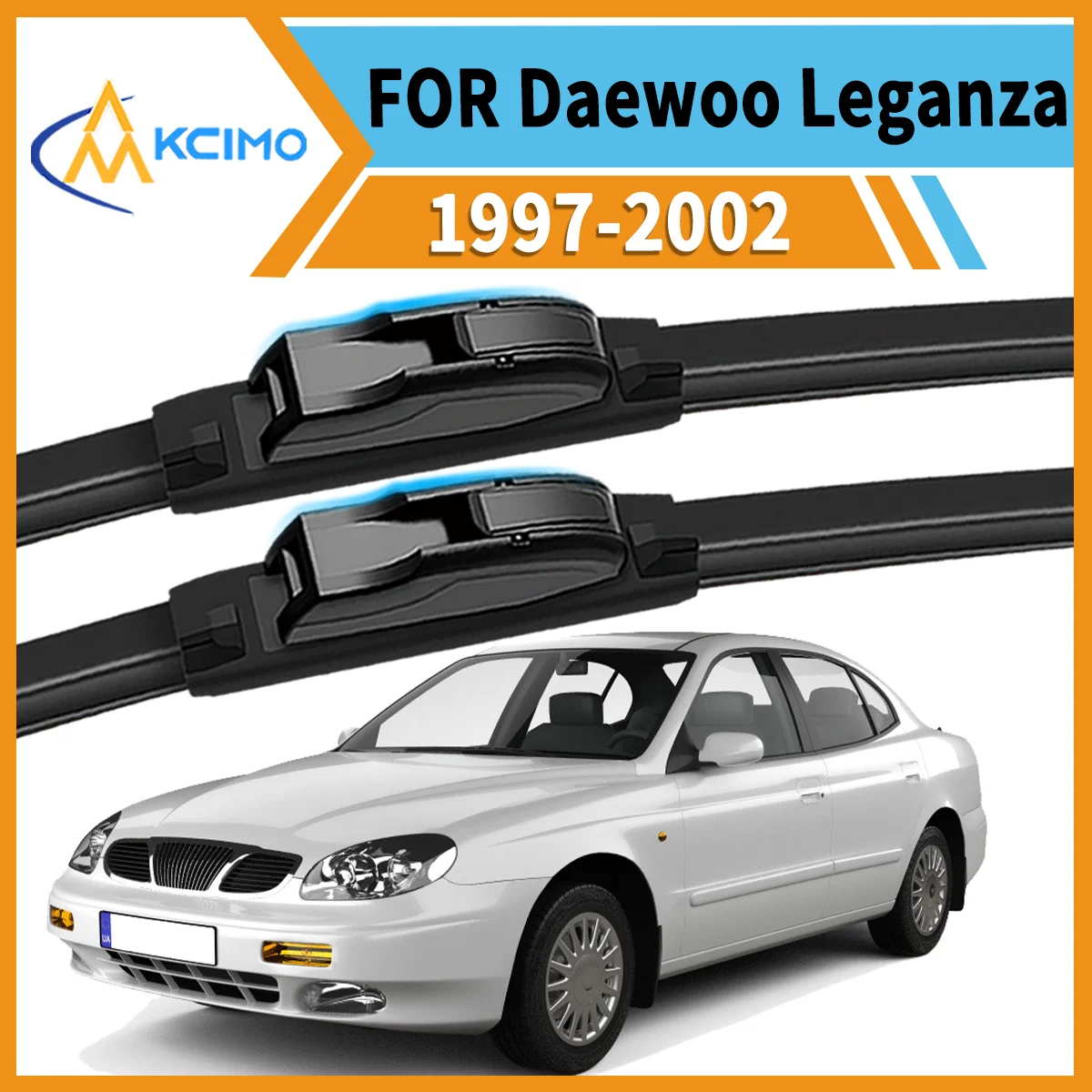 

Drive Confidently 2PCS Premium Wiper Blades for Daewoo Leganza 1997–2002 All-Season Clarity Strong Frame Smooth Wipe