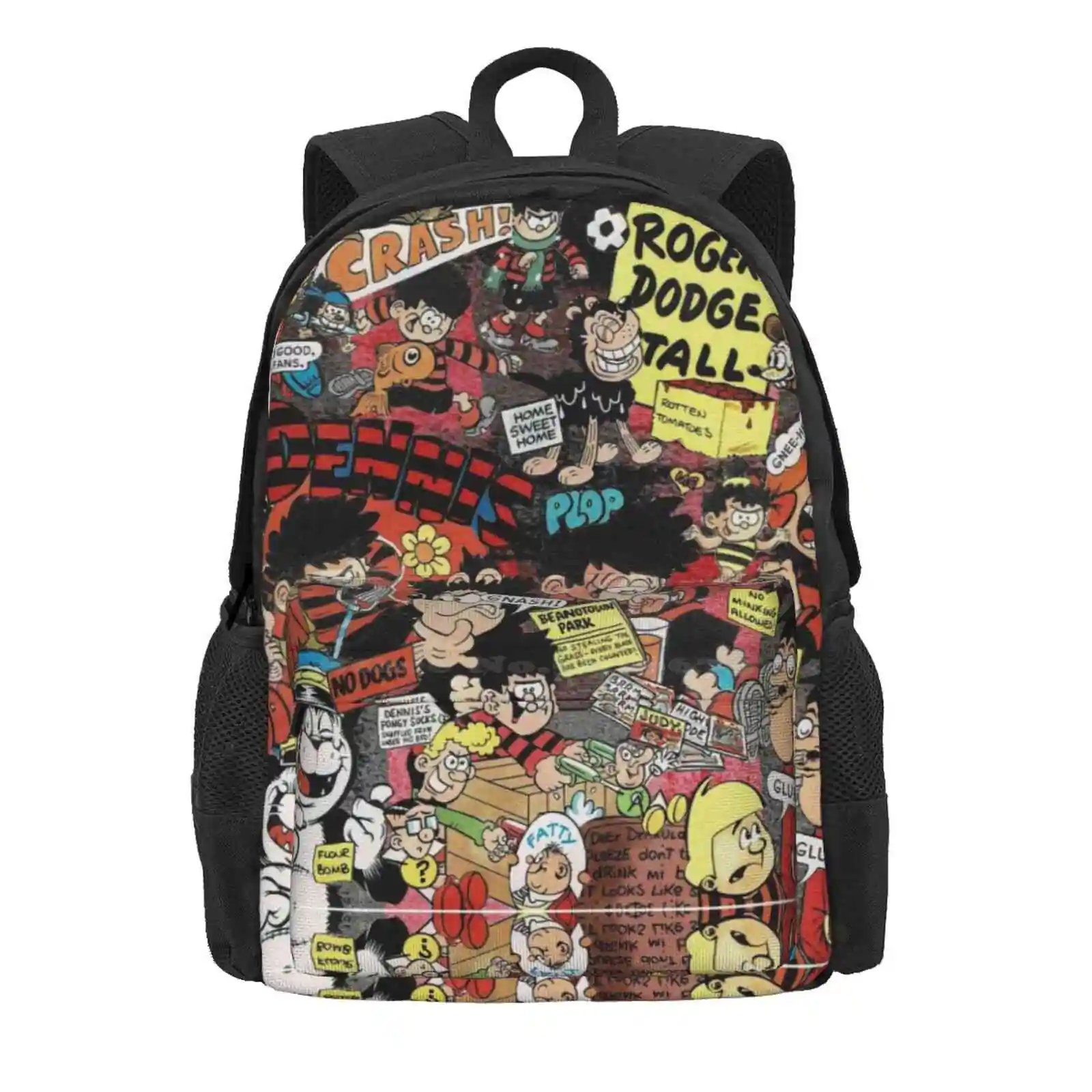 Beano 2 Hot Sale Schoolbag Backpack Fashion Bags Beano Annual Vintage Collage Kids Show Comic Dennis The Menace Roger Dennis