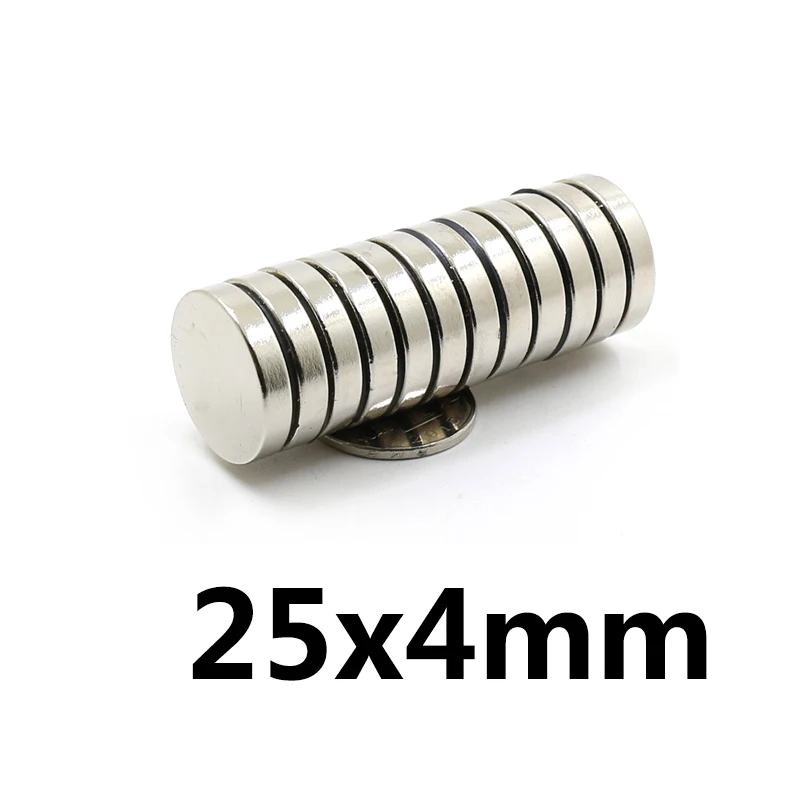 25x4 Powerful Magnets 25mm X 4mm Permanent Round Magnet 25x4mm Fridge Neodymium Magnetic Super Strong Magnet 25*4 Mm