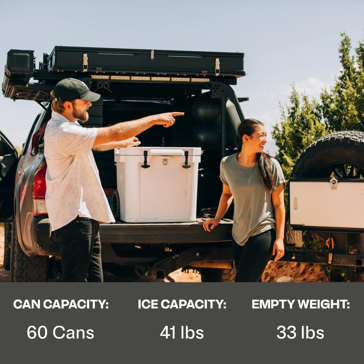 45 Quart Wheeled Ultra‑Tough Rotomolded Hard Ice Chest Cooler, Portable Insulated Beverage Cooler with Wheels for Camping, Fishing, Beach, Tailgating and Outdoor Adventures view 4