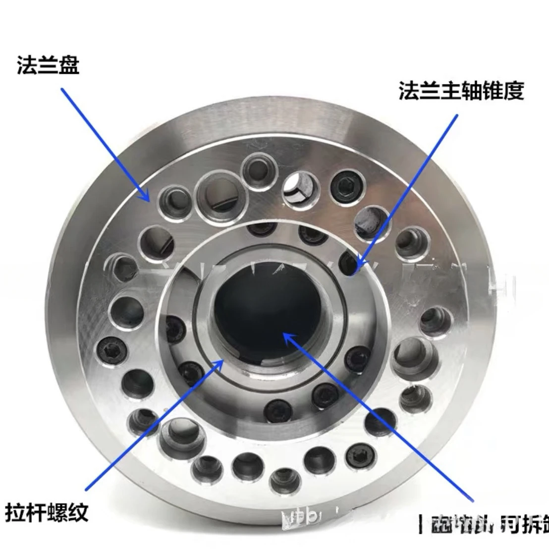 For Three-Jaw through-Hole Hydraulic Chuck, 12-Inch A8 Flange Rigid Body Chuck