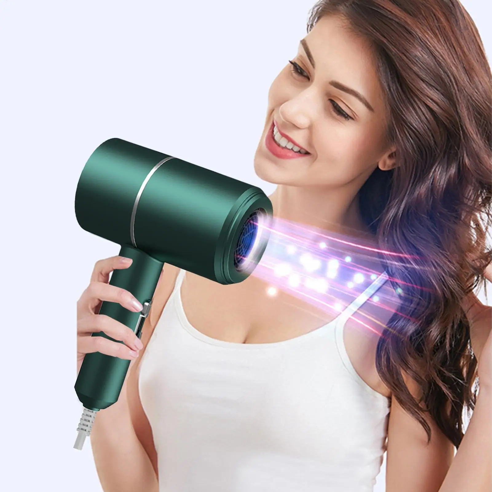 Travel Hair Dryer Small Foldable Hair Blow Dryer For Women Lightweight Dormitory Hair Dryer Blow Dryer For Men Adults Friends