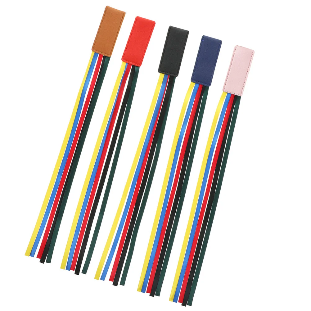 5 Pcs Webbing Belt Ribbon Bookmark Delicate Marks Marker Page Student Man