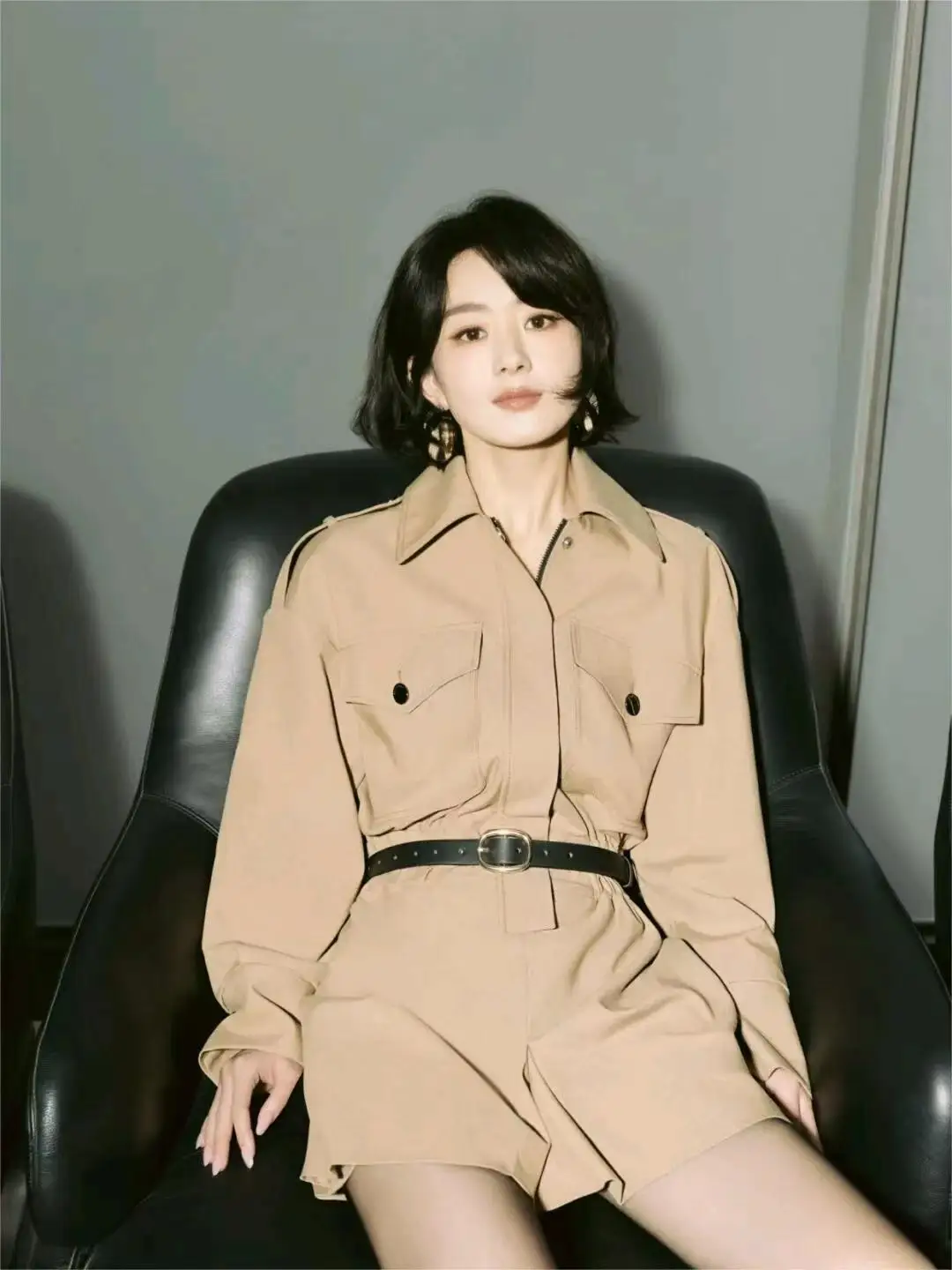 Kaki vêtements de travail combinaison orts femmes début automne nouveau Faion pantalons décontractés taille haute jambe droite trajet Sle