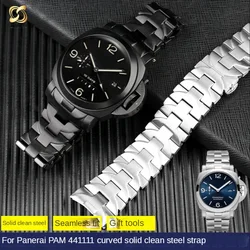 Stainless Steel Watch Band for Panerai Pam441 111 Series Men's Business Stainless Steel Watch Strap Accessories 24mm Wristband