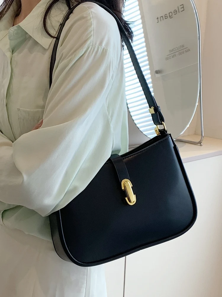 Borsa ascellare da donna elegante 2024 borsa a tracolla con cerniera dal Design squisito delle nuove donne borsa da pendolarismo Versatile alla moda