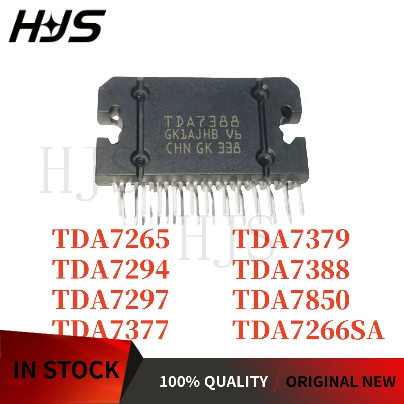 5 peças 100% beand novo tda7265 tda7266sa tda7294 zip-15 tda7377 tda7388 zip-25 tda7379 tda7850 zip-11 chip amplificador de potência de áudio