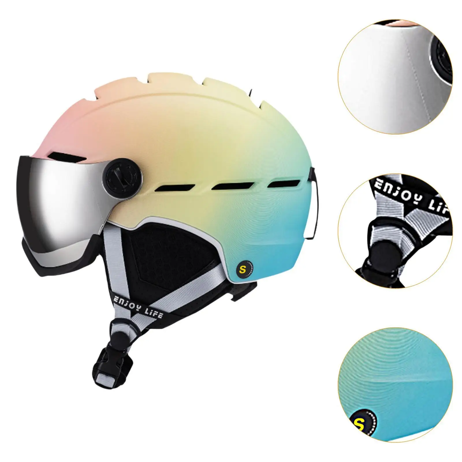 Zestaw kasków narciarskich i gogli Lekki kask snowboardowy do jazdy na rolkach górskich Deskorolka na świeżym powietrzu Sporty zimowe