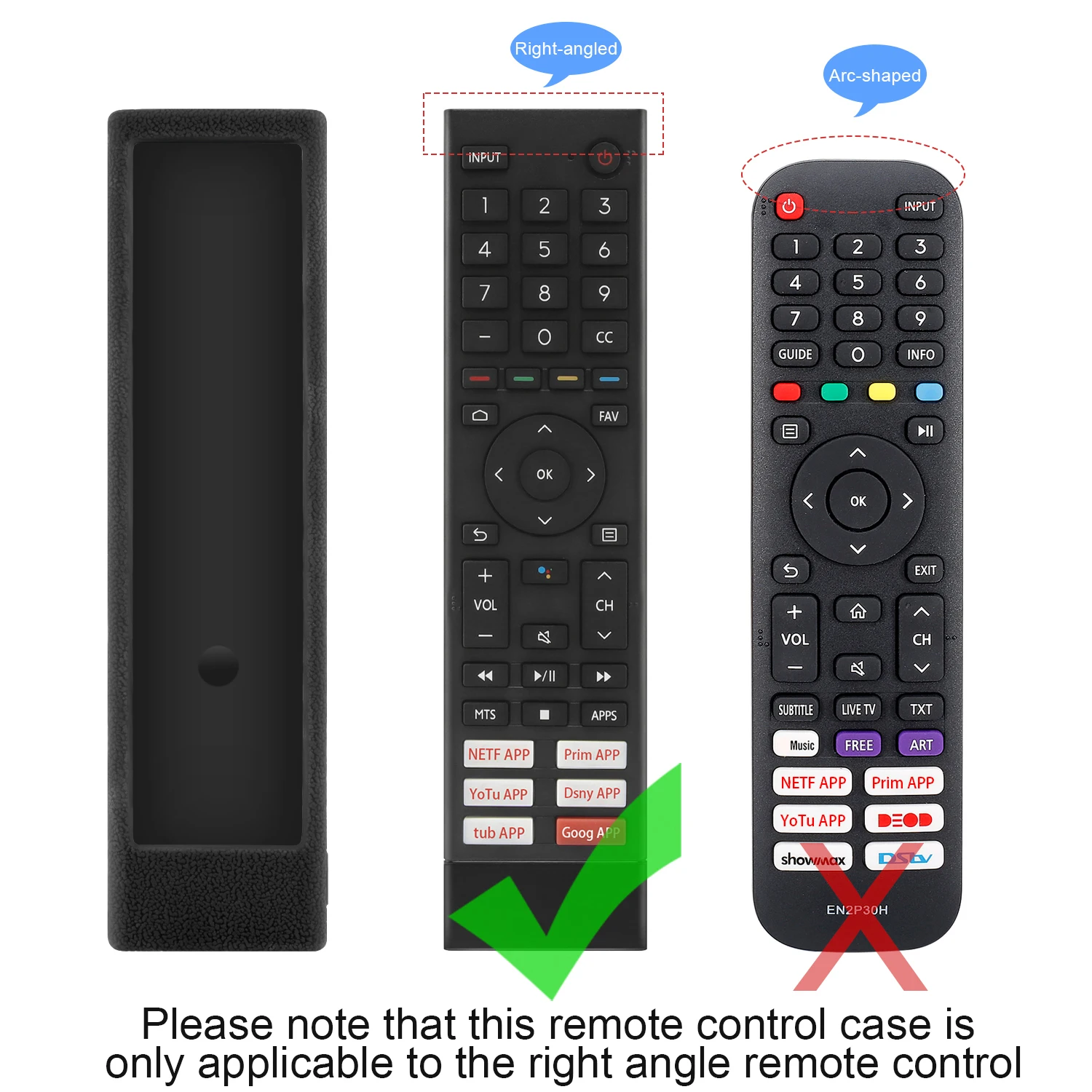 Covers for Hisense ERF3F80H ZDB1210320 TV Remote Control  Silicone Protective Remote Control Case With Loop Cape