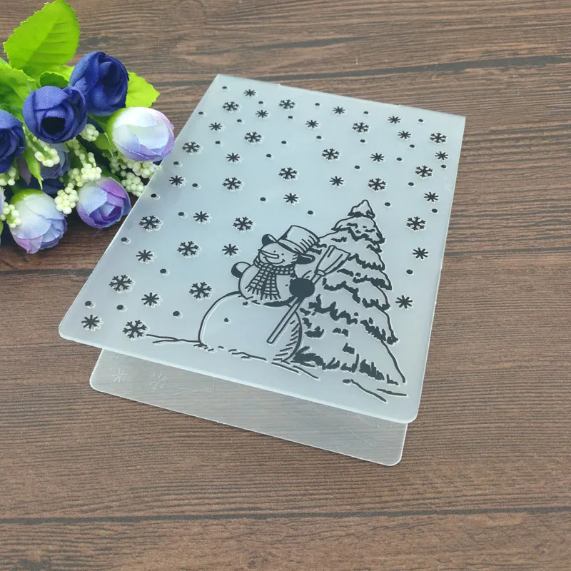 Świąteczne pieczątki Folder karta DIY Papercraft dekoracje do scrapbookingu szablon pamiętnik