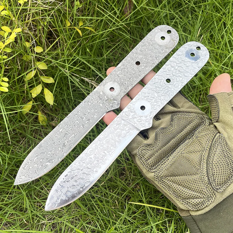 VG10 дамасская сталь нож с фиксированным лезвием эмбрион полуфабрикат открытый тактический походный нож бытовой DIY нож пустой