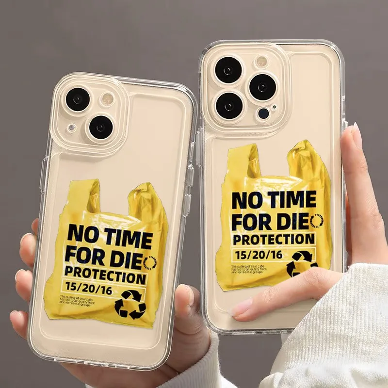 Environmentally friendly Ins Logo plastic bag Phone Case for Infinix Note 40 30i 12 11 10 Zero 20 Smart 9 8 7 6 5 VIP Pro Plus