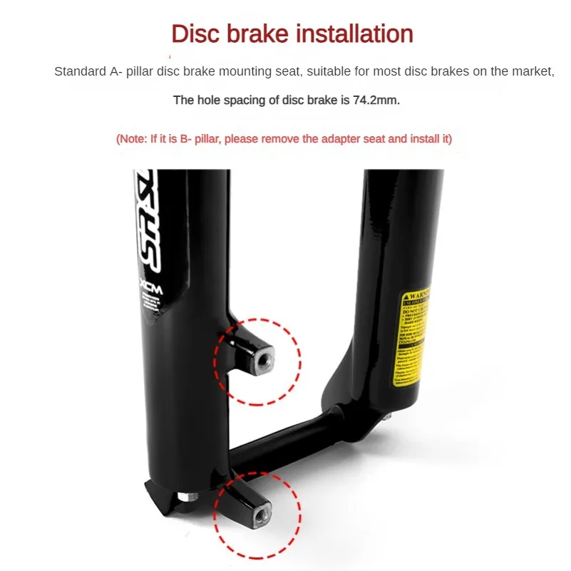 Front Fork 26/27.5/29inch Suntour SR XCM MTB Mountain Bike Stroke 100mm Shoulder Wire Spring Bicycle Disc Forks Parts