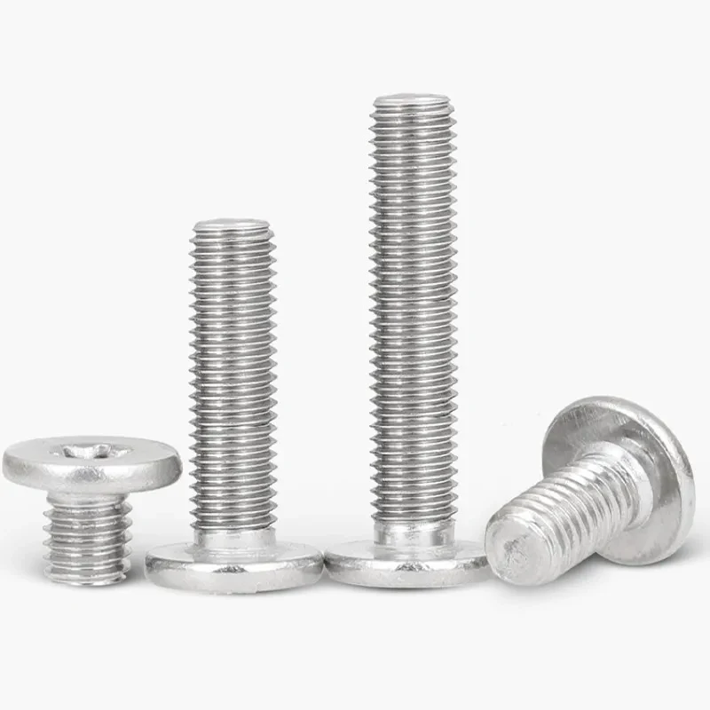 M2 M3 M4 M5 M6 Torx Anti Theft Screws 304 Stainless Steel CM Six Lobe Ultra Thin Flat Wafer Head Security Bolts