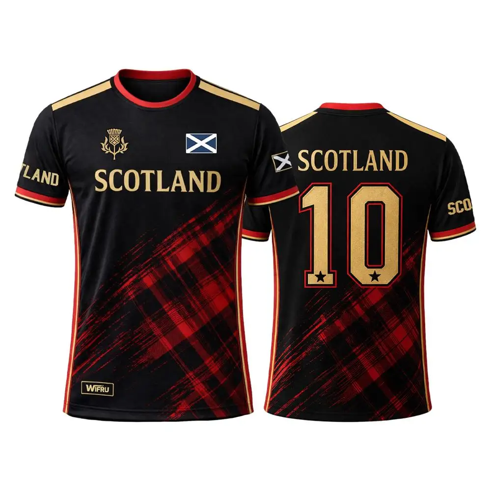 Scotland Flag 3D Print Summer Sport Soccer Jersey Women's Tshirt Unisex Tee Top Short Sleeve TShirt Quick Drying Men's T Shirt view 2