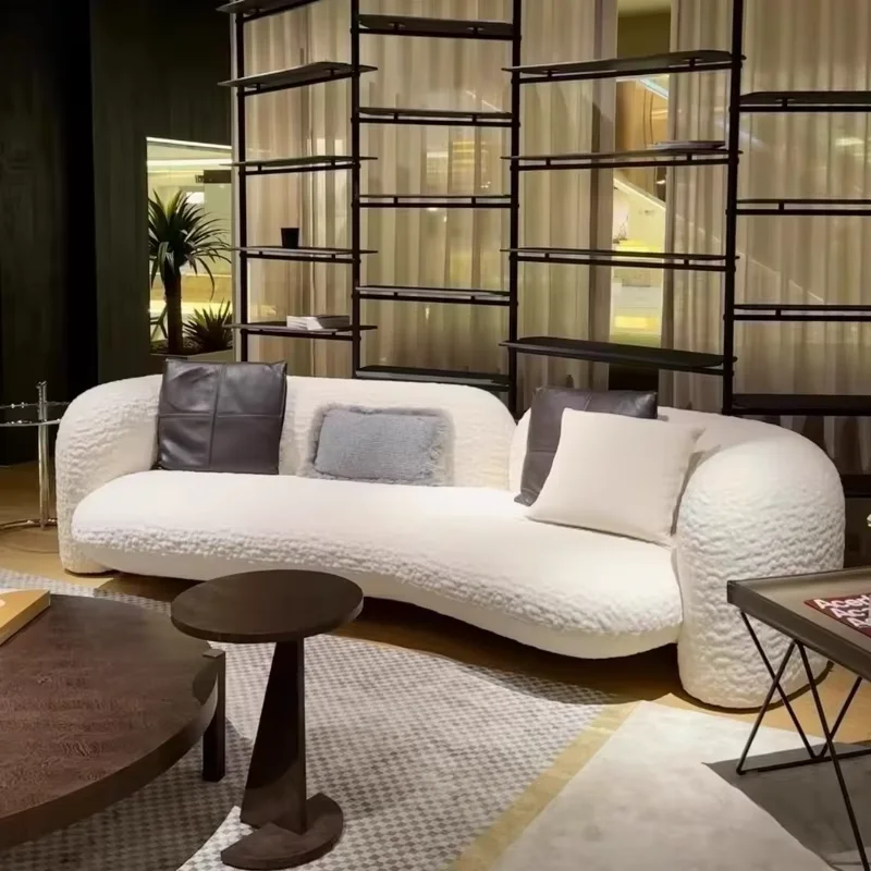 Japanese Removable Living Room Sofas U Shaped Beige Soft Nordic Living Room Sofas Puffs Lounges Couch Wohnzimmer Furniture Home