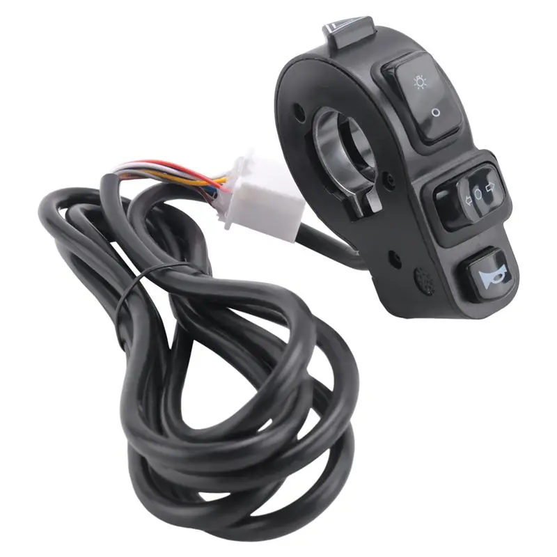 AEA6-3 In1 Motorcycle Switch ATV Quad Headlights Turn Signal Horn ON/OFF Button For 22Mm Handlebars