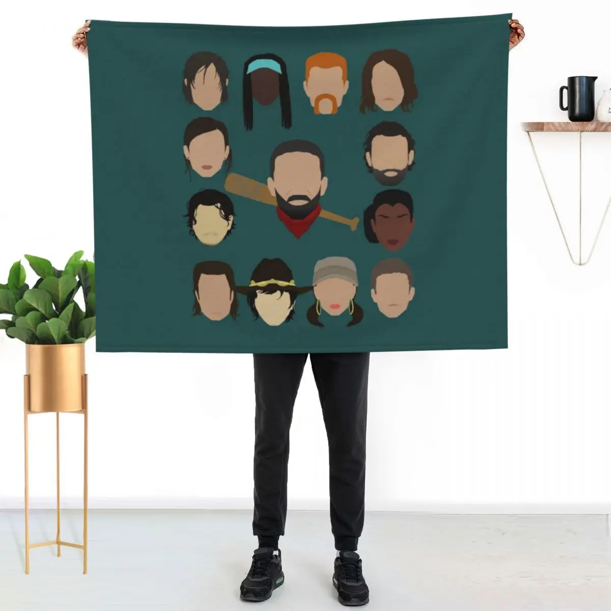 Who did Negan kill Throw Blanket Air Conditioner Soft Blanket for Office Home