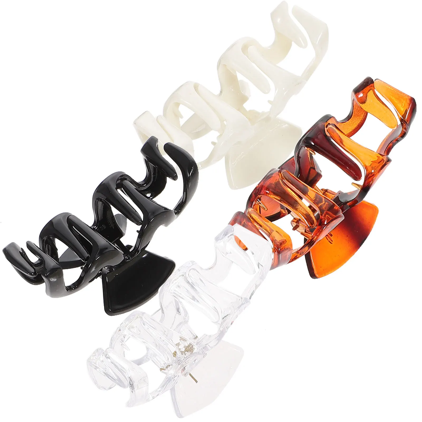 

4 шт., зажимы для волос для женщин, прочные пластиковые инструменты для укладки, предотвращающие влажные и грязные волосы, отлично подходят для различных случаев и подарков