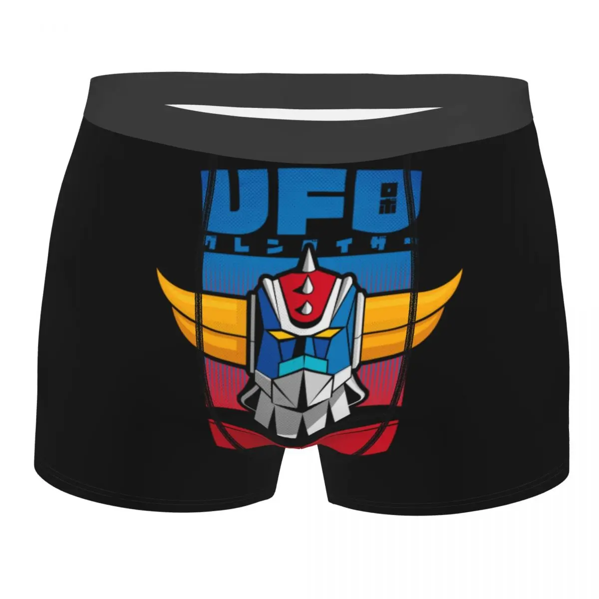 

Мужские боксерские шорты Mazinger Z Anime с 3D-принтом, мягкие, с изображением робота НЛО Goldorak Трусы-слипы