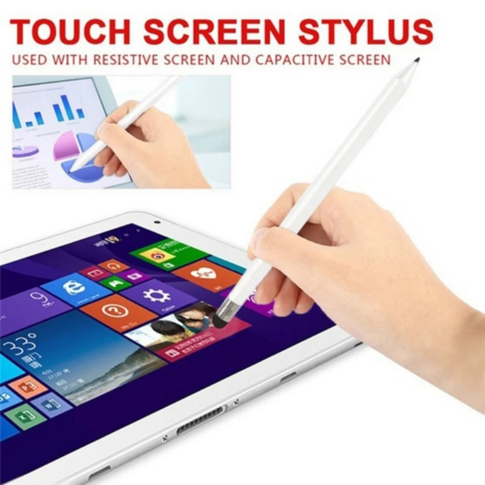 2 In 1 Universal Stylus Pen Double Head for IPhone Samsung Xiaomi Tablet Smart Phone Pencil Accessories for Android IOS Windows