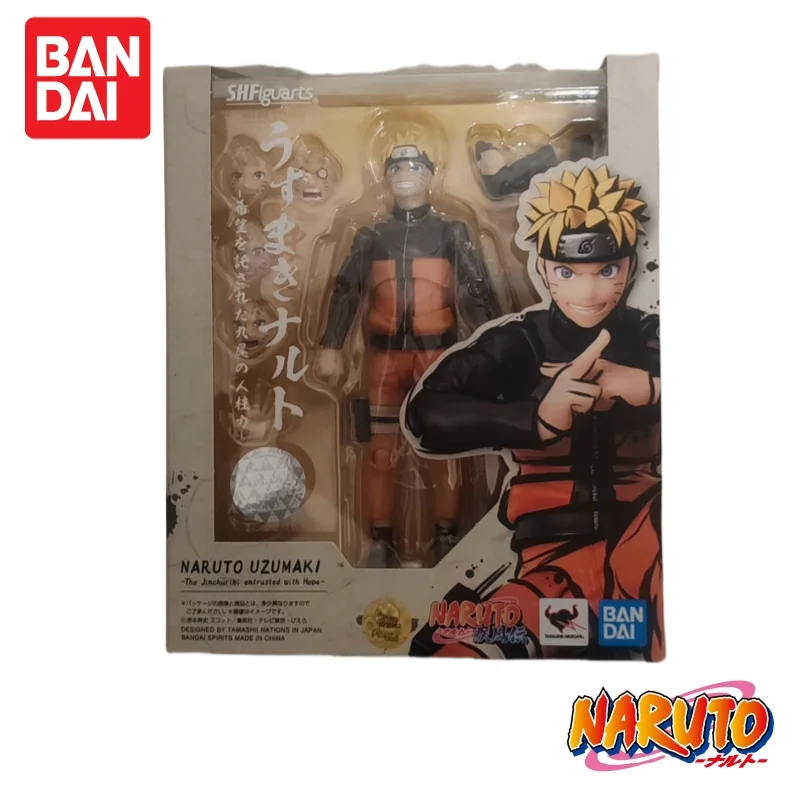 

In Stock 100% Original Bandai S H Figuarts Naruto Shippuden Uzumaki Naruto Action Figure Anime Statue Model Toy Garage statue