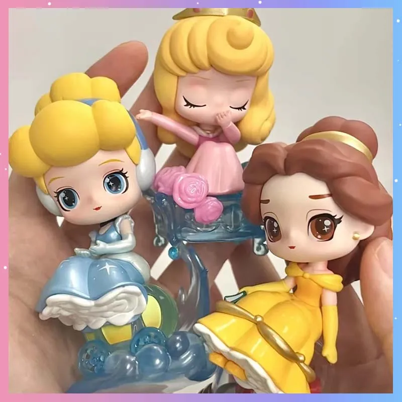 

Genuine Disney Princess Fairy Town Series Blind Box Cartoon Cute Model Toy Collection Kawaii Desktop Decor Surprise Toy Gift