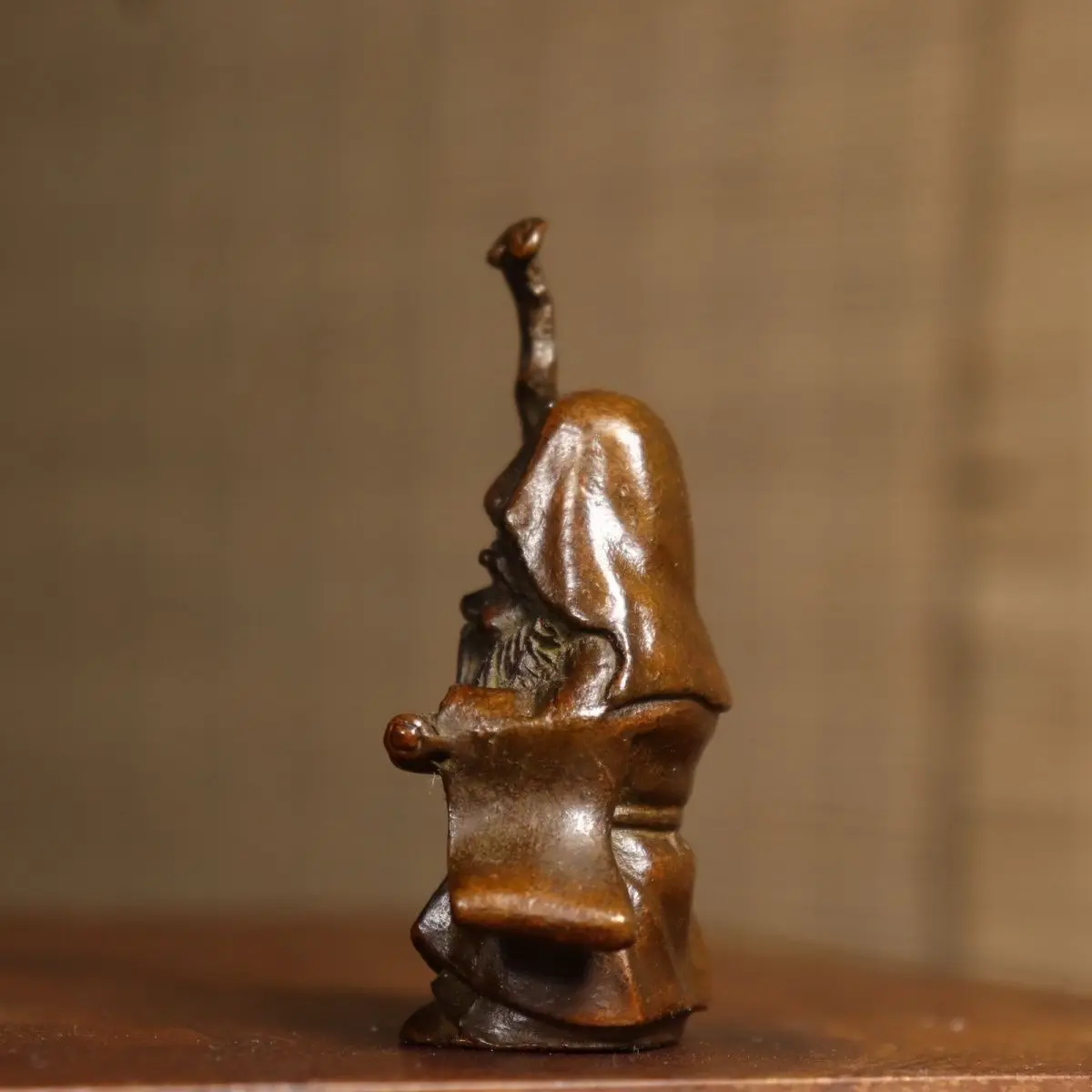 Antique Bronze Earth Lord Antique Bronze God Statue Ornament Household Crafts