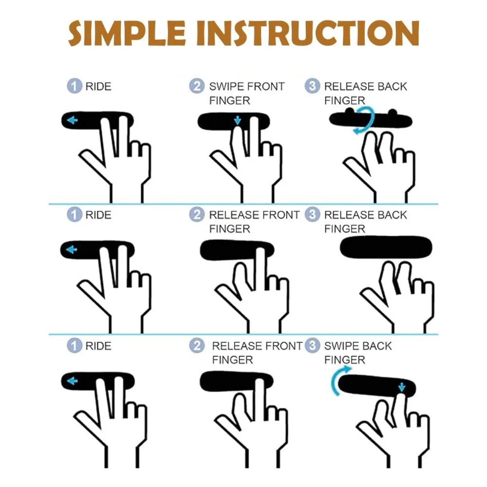 Mini Finger Skateboard for Kids and Adults, Random Designs for Finger Coordination Training, Stress Relief and Party Favors