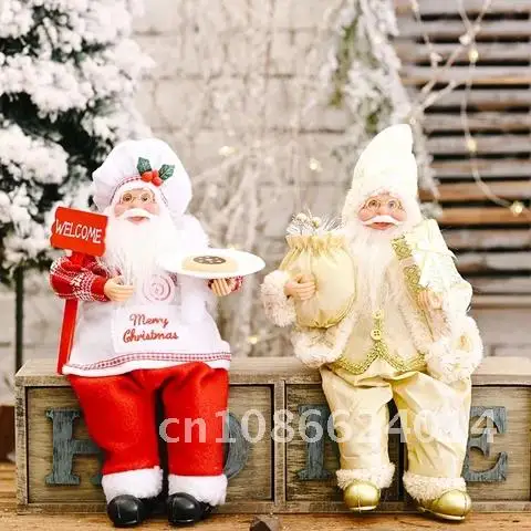 

Santa Claus Doll Christmas Decorations For Home 2021 Merry Christmas Ornaments Xmas Navidad Gifts Happy New Year 2022