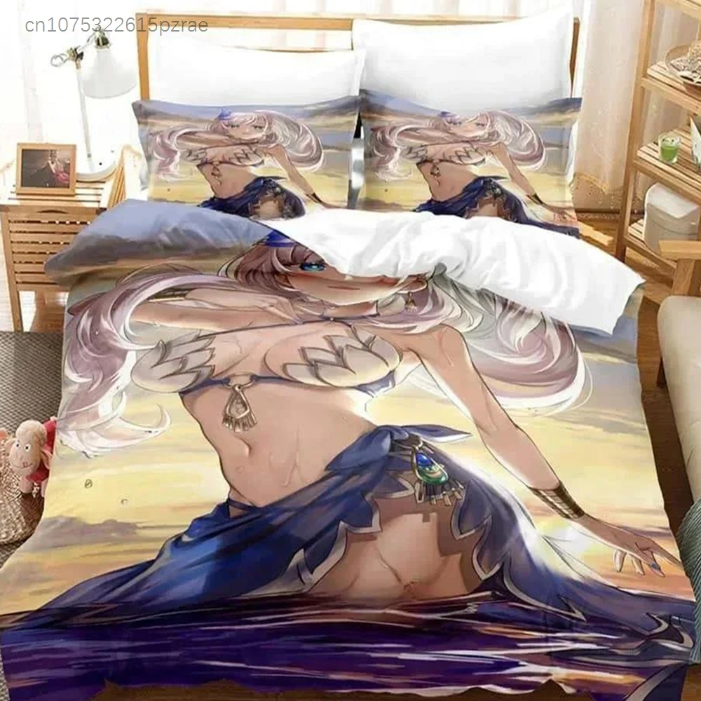 New 3D Anime Kawaii Girls Pavolia Reine Bedding Set Single Twin Full Queen King Size Bed Set Adult Kid Bedroom Duvet Cover Sets 3
