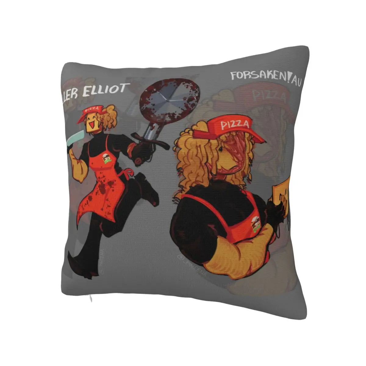 Forsaken Killer Elliot Concept Pillow Cover Cute Funny Pillow Case For Sofa Home Decoration Cushion Cover Square Pillowcases