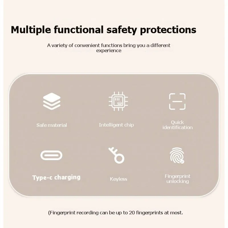 

【ЭФФЕКТИВНЫЙ】Умный замок с отпечатком пальца для рюкзаков, чемоданов и снаряжения для активного отдыха