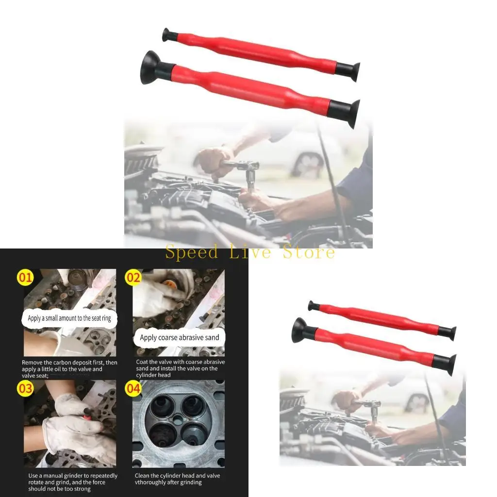 547C 2Pcs Hand Lapping Grinding Tool Set Double Ended Valves Lapper for Vehicle Oil System Maintenance and Repair